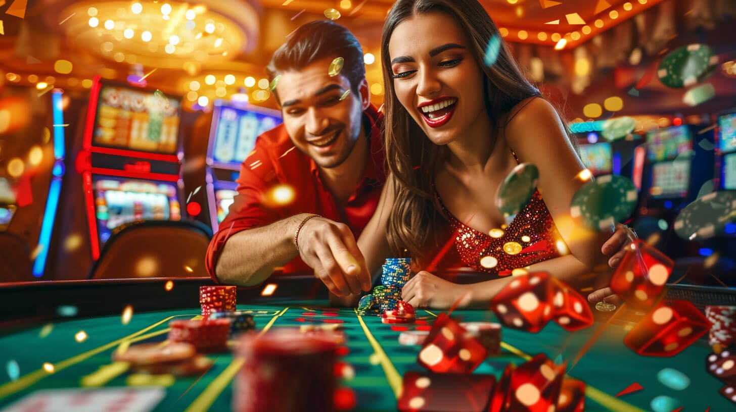 Live roulette table broadcast from slot dem studio showing croupier and roulette wheel